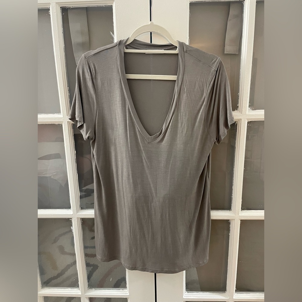 Gray V Neck Zara shirt